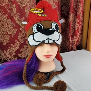 Bucky's beaver ear flap hat